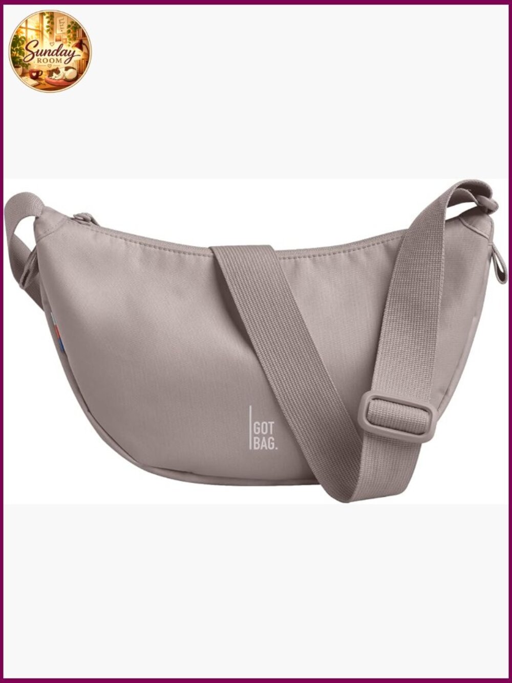 Crescent Crossbody Bag Water-Resistant Shoulder Purse Adjustable Strap